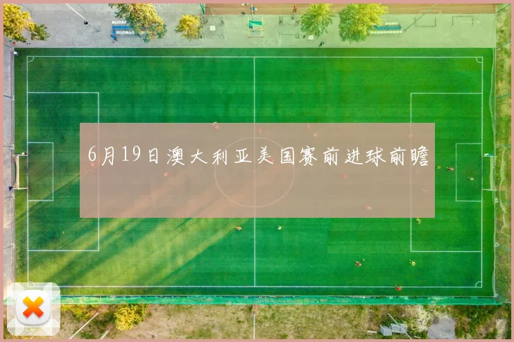 6月19日澳大利亚美国赛前进球前瞻